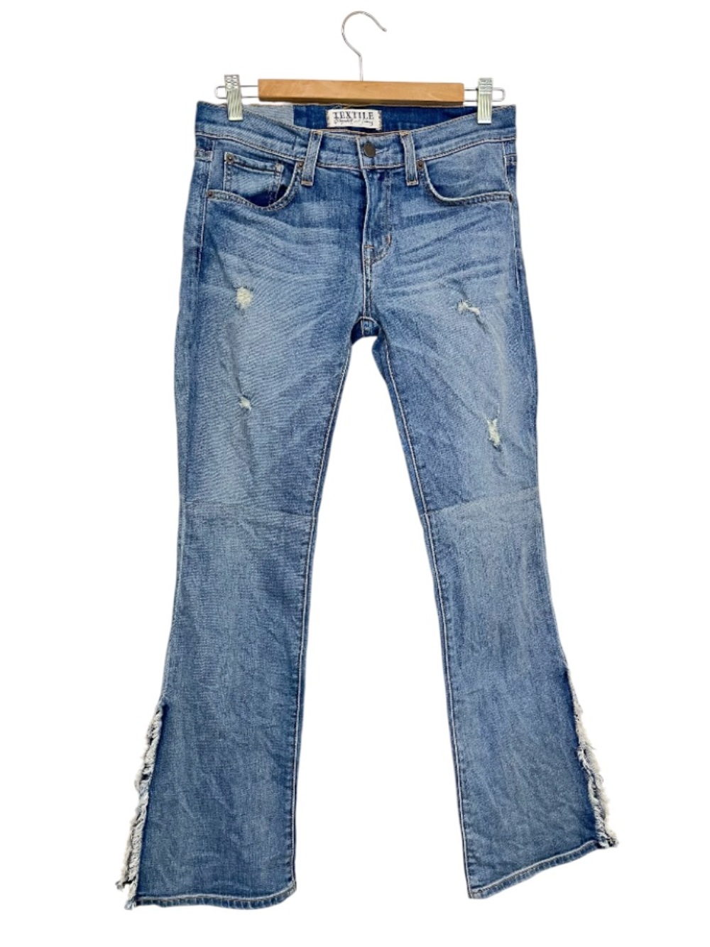 TEXTILE Elizabeth and James STEWART Blue Distressed Flare Jeans